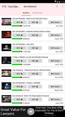 YT3 Music Downloader android App screenshot 0